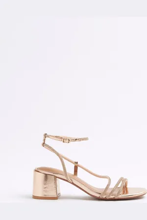 River Island Strappy Block Heel Sandalseu38