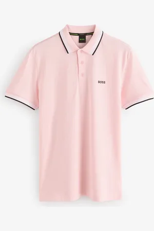 HUGO BOSS Regular Fit Paddy Tipped Collar 100% Cotton Polo Shirtmedium