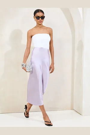Lipsy London Midi Satin Skirt44