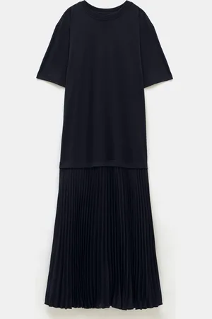 Hush Puppies Esme Short Sleeve Pleated Midi Dressmedium