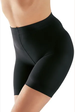 Pretty Polly 2 zwarte Naturals koelingsshorts van 100 denierS-M