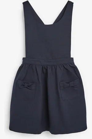 Next Pinafore schooljurk met strik en details op de zak (3