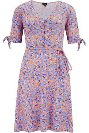 Pour Moi Bella mini-jurk met wijde buste, stretch en gestrikte mouwen38