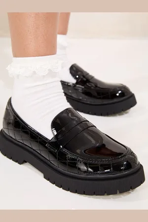 Lipsy London Chunky Quilted Loafer School ShoesEU 32 (UK 13)
