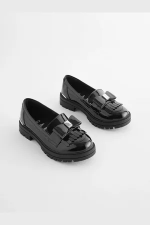 Ted Baker Girls Black Loafer Shoes with BowEU 32 (UK 13)