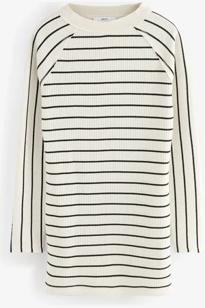 Next Midi-jurk van wafelstofLarge