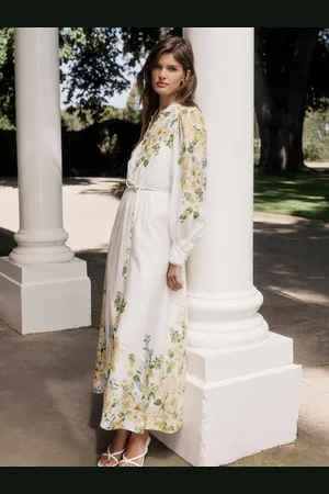 Forever New Primrose Trim Detail Midi Dress with a Touch Of Linen34