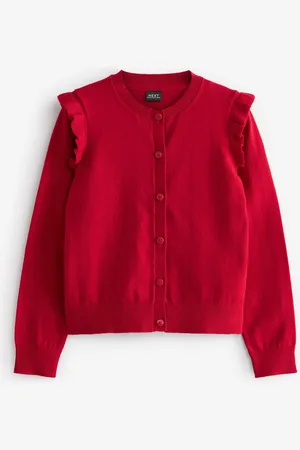 Next Schoolvest met hoog katoengehalte en ruches op de schouders (3-16 jr)9 Jaar (134cm)