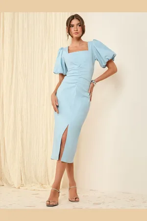 Friends Like These Sculpt Stretch Bubble Sleeve Tailored Dress46