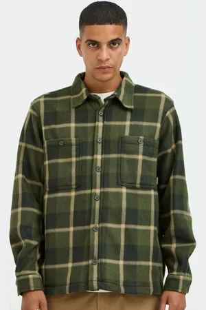 Blend Fleece Check OvershirtXXL