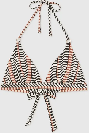 Reiss Charlie Chevron-Stripe Triangle Bikini Top32