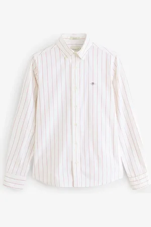 GANT 100% Cotton Stretch Slim Fit Striped Oxford Shirtxlarge