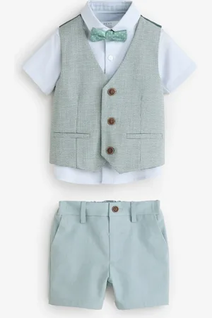 Next Waistcoat, Shirt, Shorts and Bow Tie Set (3mths-9yrs)4