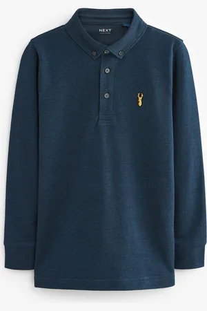 Next 100% katoenen poloshirt met lange mouwen (3-16jr)14 Jaar (164cm)