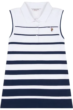 U.S. Polo Assn. U. S. Polo Assn. Stripe Womens Sleeveless Polo ShirtL