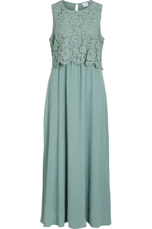 VILA Sleeveless Lace Maxi Occasion Dress42