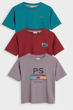 Paul Smith Boys Signature 100% Cotton T-Shirts 3 Pack6 Jaar (116cm)