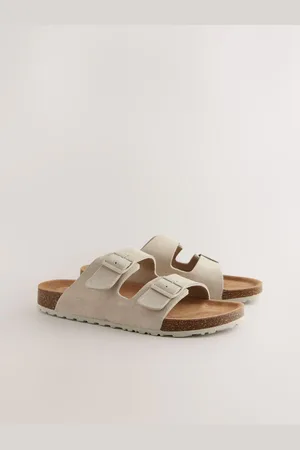 Next Leren sandalen met twee gespenuk11eu45