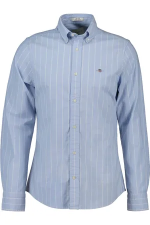 GANT 100% Cotton Stretch Slim Fit Striped Oxford ShirtX-large