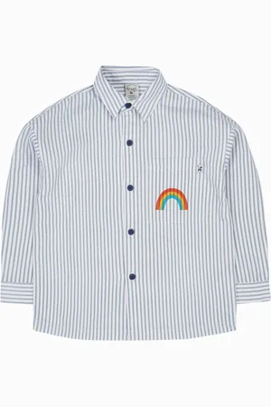 Frugi Blue Lerryn Shacket 100% Organic Cotton Shirt134140cm