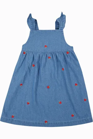 Frugi Blue Willa 100% Organic Cotton Dress110116cm