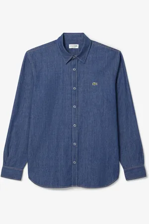 Lacoste Regular Fit Lightweight Indigo Denim ShirtSmall