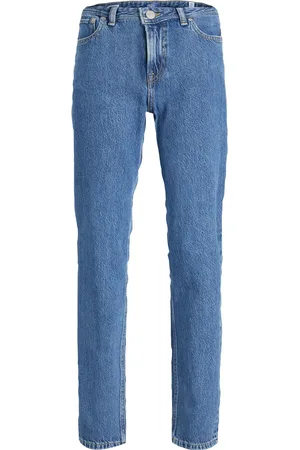 JACK & JONES Straight Fit Blue Clark Stretch 100% Cotton Jeans13 Jaar (158cm)