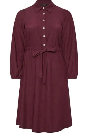 Evans Red Short Dress With Gold Buttons50-52