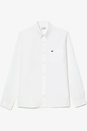 Lacoste Regular fit linnen overhemdX-large