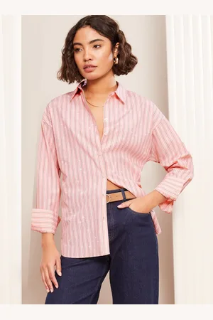 Friends Like These Cotton Poplin Stripe Dimante Shirt50