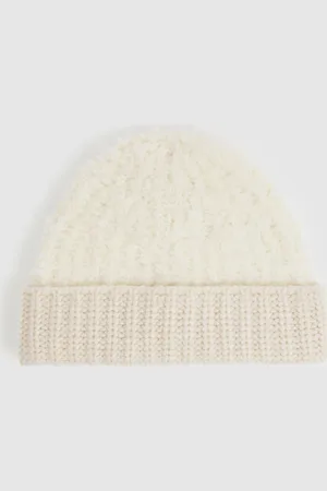 Reiss Benny pluizige beanie met wol11