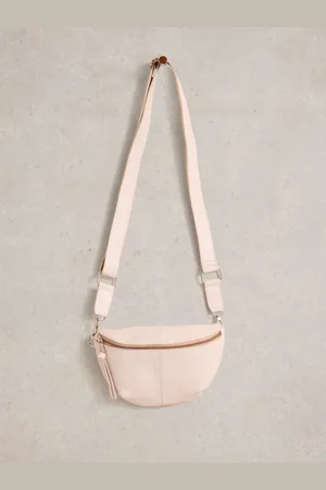 White Stuff Mini Sebby Leather Sling Bageen