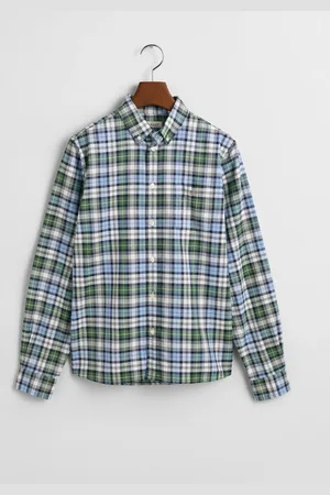 GANT Regular Fit Checked Archive 100% Organic Cotton Oxford Shirt15 Jaar (170cm)