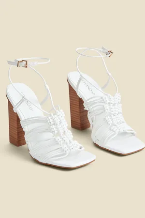 Sosandar Gladiator Square Toe Block Heel SandalsEU 36 (UK 3)