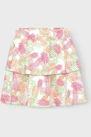 NAME IT Tropical Print Ruffle Skirt140146cm