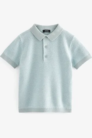 Next 100% Cotton Short Sleeved Multi Tone Polo Shirt (3mths-7yrs)2