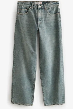 Next Baggy jeans met wijde pijpen38 Petite