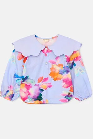 Angel & Rocket Emma Cape Collar Embroidered 100% Cotton Top8 Jaar (128 cm)