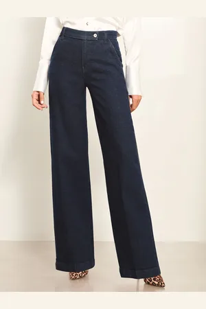 Lipsy London Jeans met wijde pijpen, hoge taille en tailleermodel42