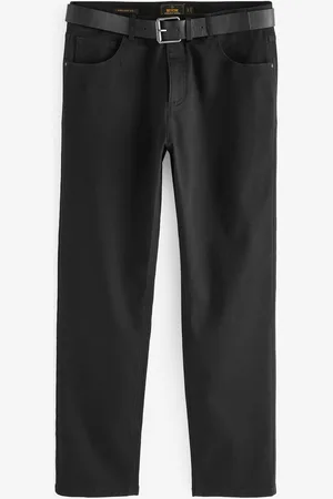 Next Straight Fit Belted Textured 5 Pocket Trousers36W x 29L (UK 36 S)