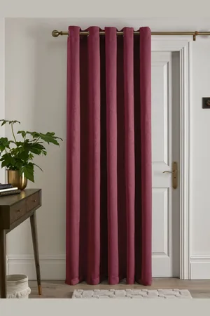 FUSION Strata Dim Out Woven Eyelet Single Door Curtains168 x 213 cm