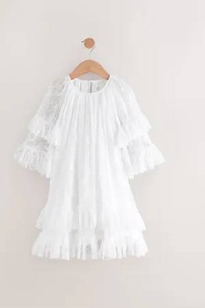 Next Tiered Lace Dress (3-16yrs)8 Jaar (128 cm)