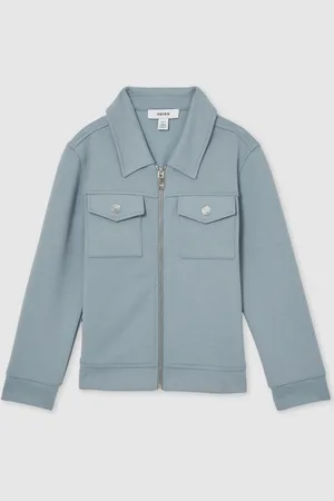 Reiss Medina Interlock Zip-Through Overshirt9