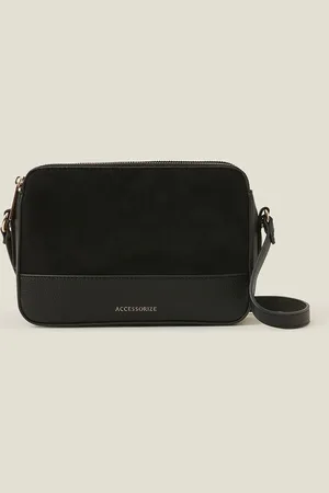 Accessorize Suedette Classic Cross-Body BagEén