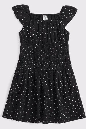 Abercrombie & Fitch Ruched Frill Shoulder Mini Dress122128cm