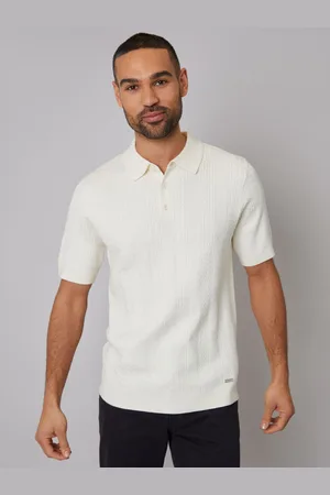 Threadbare Mini Cable Knit Polo Shirt2X-Large