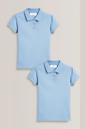 Next Set van 2 100% katoenen poloshirts met korte mouwen (3