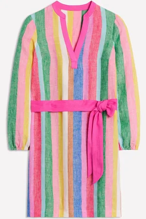 Boden Cleo Tie Waist Linen Dress44