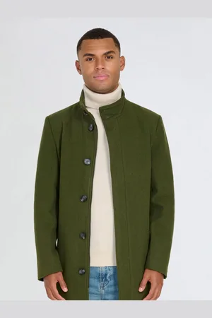 Harry Brown George Wool Melton Coat with Funnel Neck42