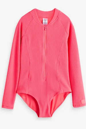 Next Long Sleeve Textured Swimsuit (3-16yrs)16 Jaar (176cm)
